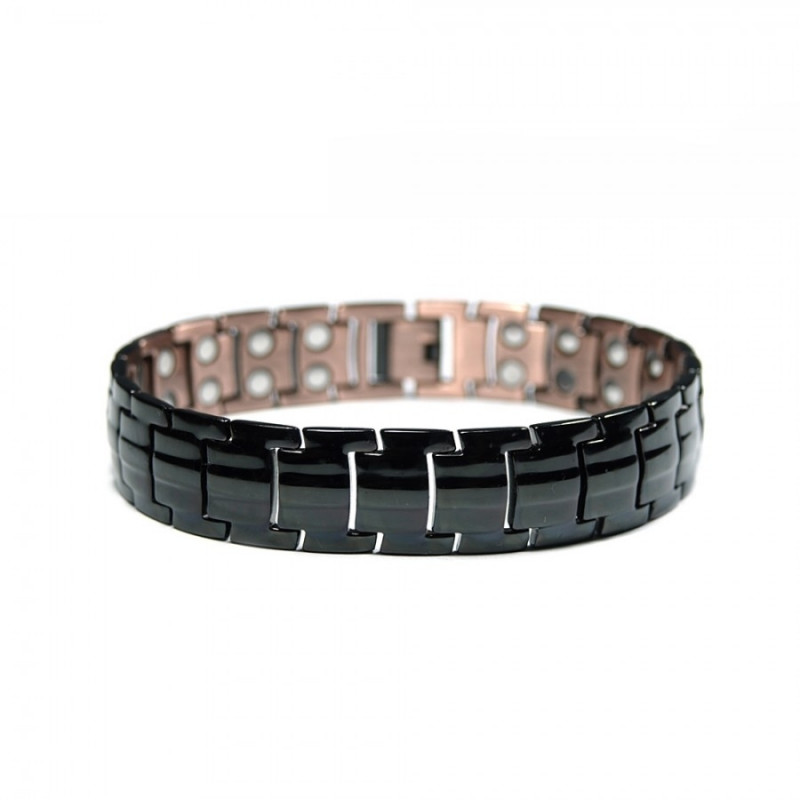 Qiilu bracelet magnétique Bracelet homme magnétique en acier