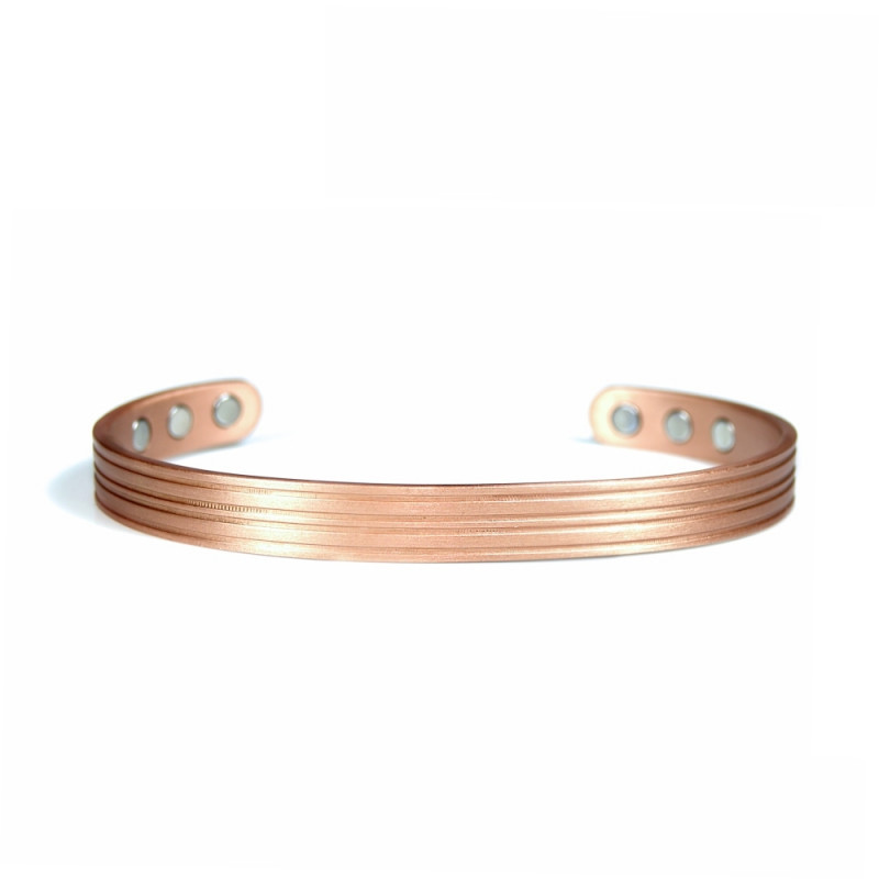 Bracelet magnétique Maât - Cuivre brossé
